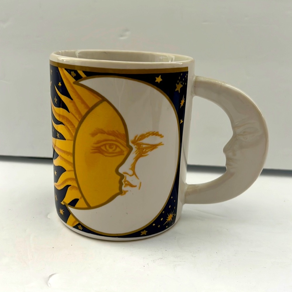Vintage Vitromaster Galaxy Mug '1993 Sun Moon Handle